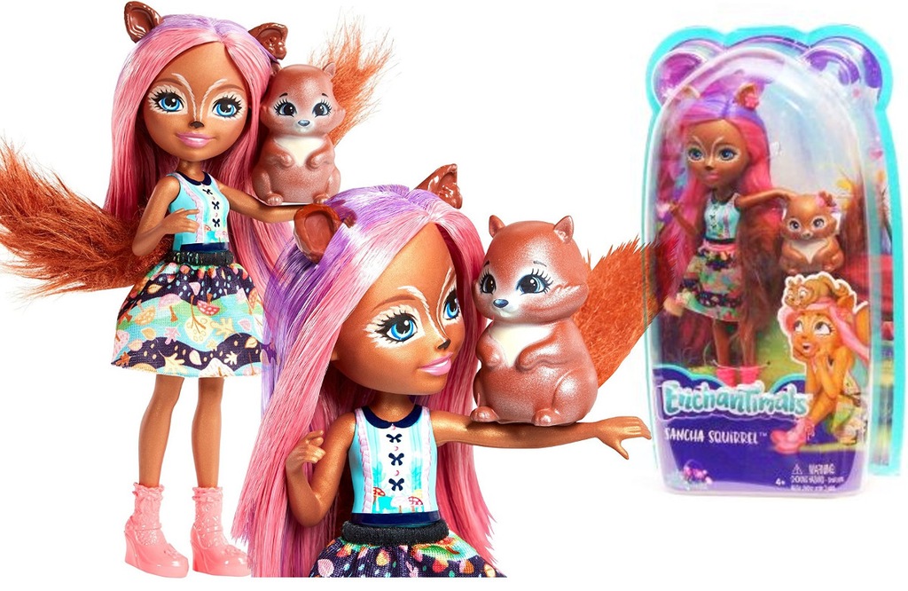 ENCHANTIMALS + ZWIERZĄTKO 4 lalki - KOMPLET 2018 - 7178765295 ...