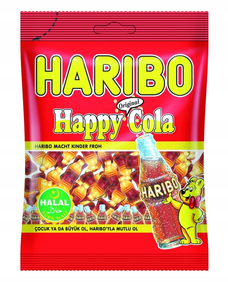 Żelki Haribo Happy Cola HALAL 100g DubaiFood.pl