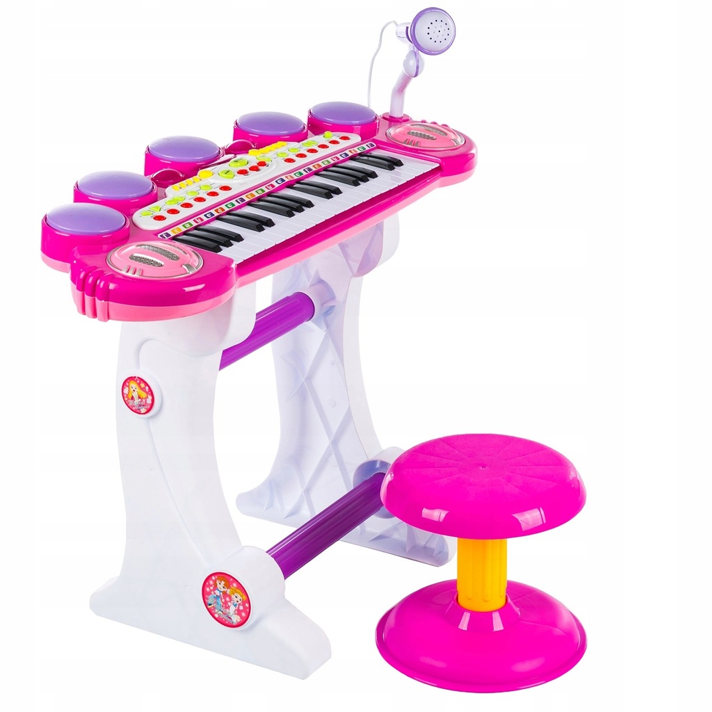 KEYBOARD DLA DZIECI ORGANY MIKROFON PIANINO wyp