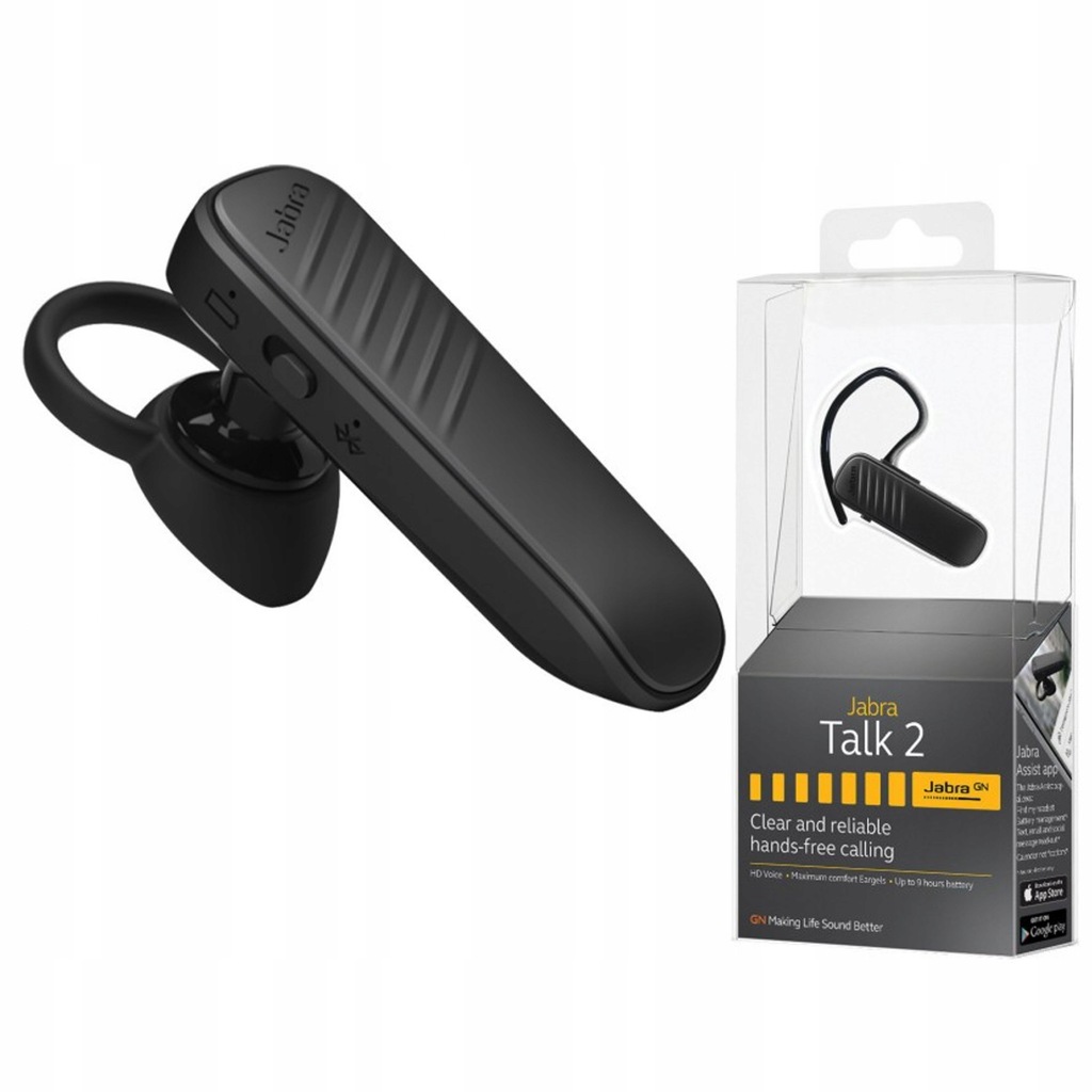 SŁUCHAWKA BLUETOOTH JABRA TALK 2 HD A2DP 9H ROZMOW - 6729268958 ...