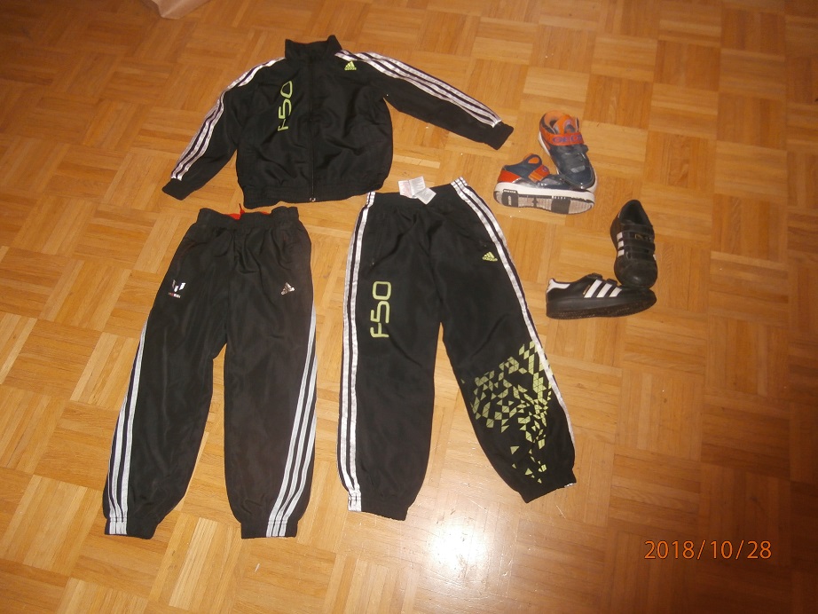 Adidas i inne ubrania 128/134