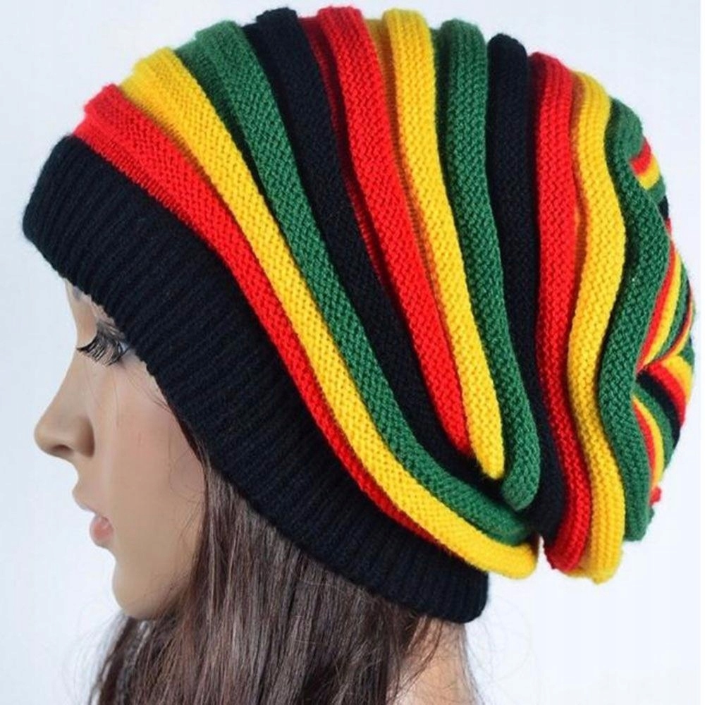 CZAPKA REGGAE JAMAICA KOLORY RASTA AKRYL OVERSIZE