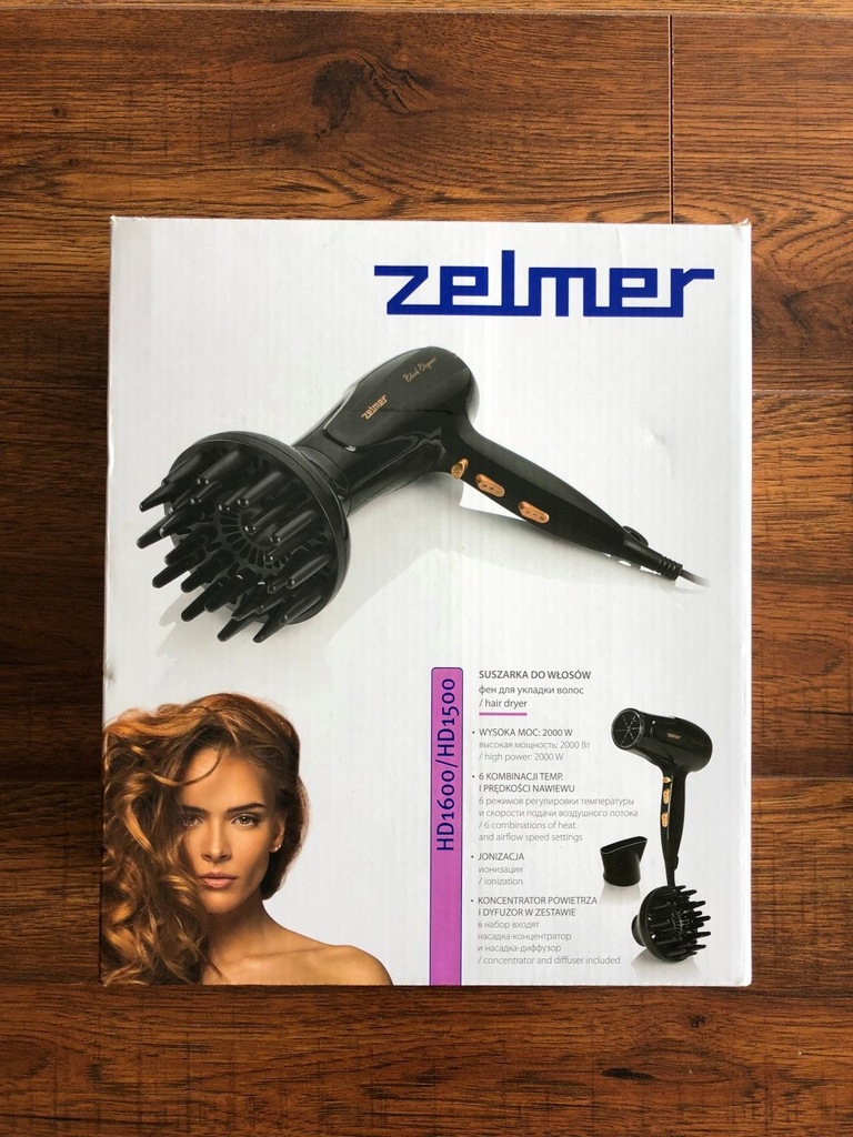 Suszarka do włosów ZELMER HD1600/ZHD1500 | 2000W