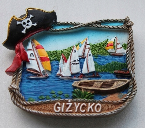 Magnes na lodówkę Polska Giżycko 3D