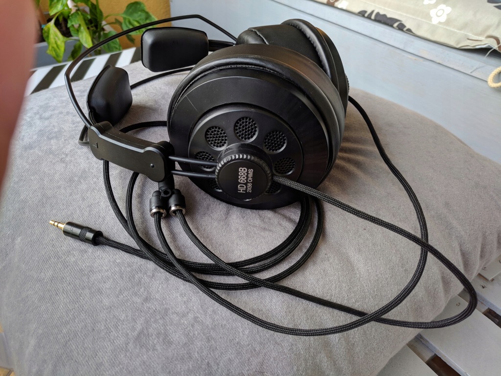 Superlux hd668b,recabling,nowe pady,modyfikacje