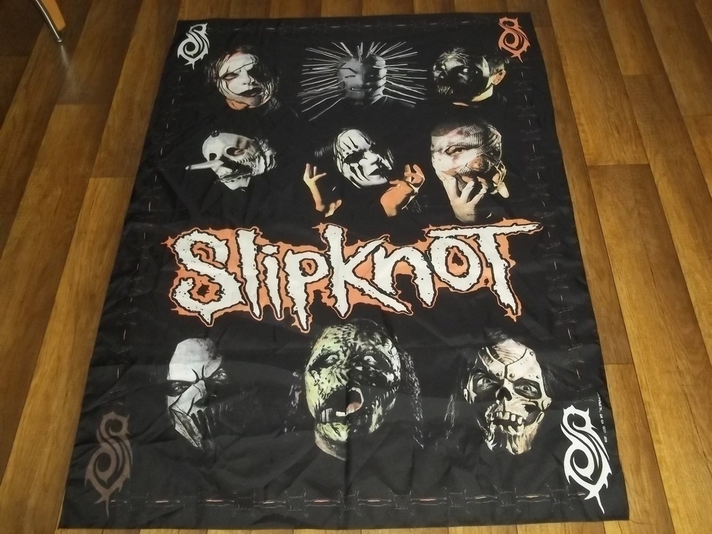 SLIPKNOT DUŻA FLAGA CHUSTA MASKI 137cmx95cm