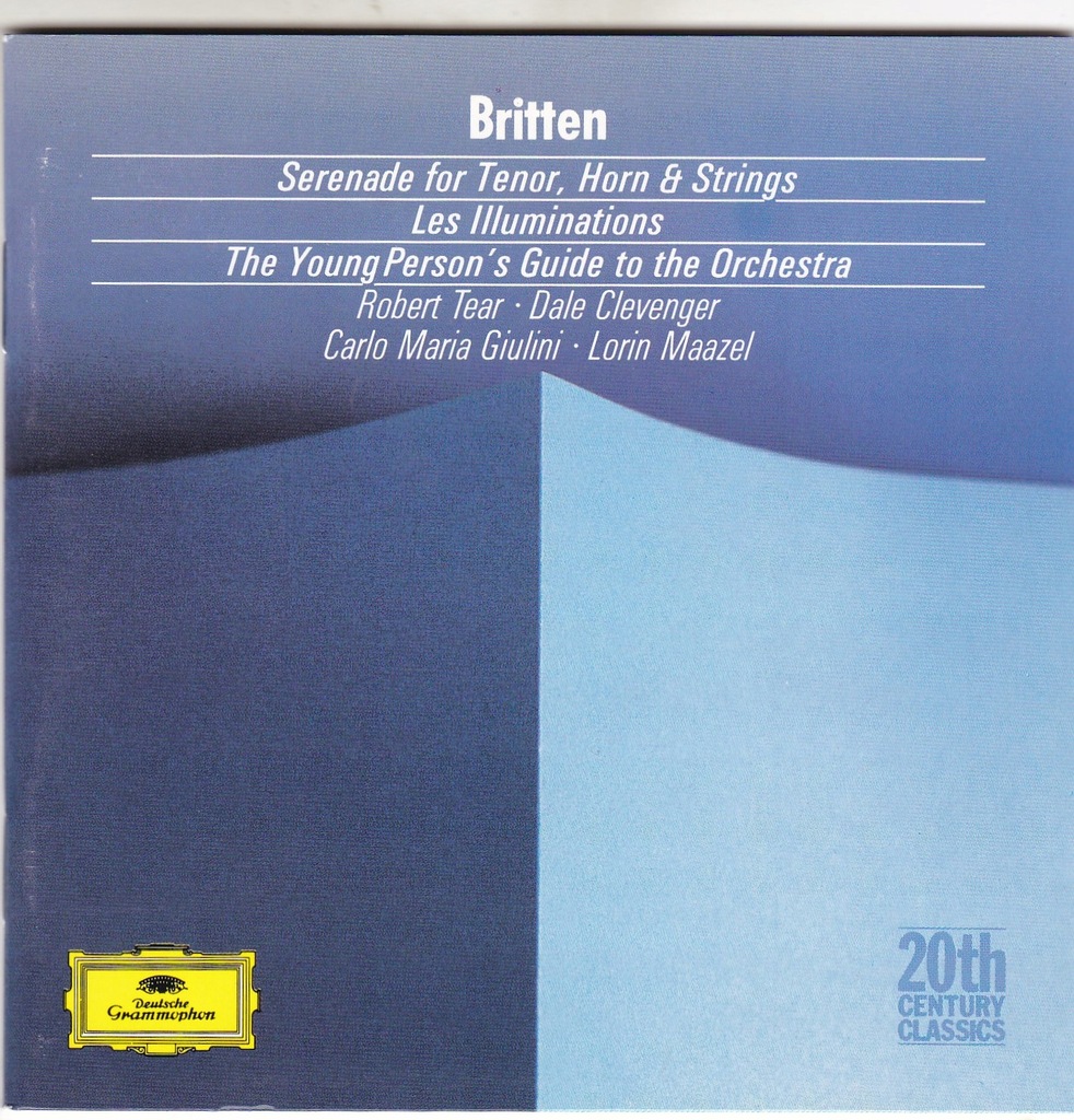 Britten Serenade; Les Illuminations GIULINI CD DG 7657797470