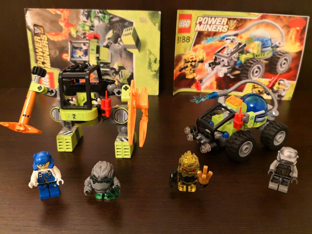 LEGO Power Miners 8188 + 8957 Robot górniczy