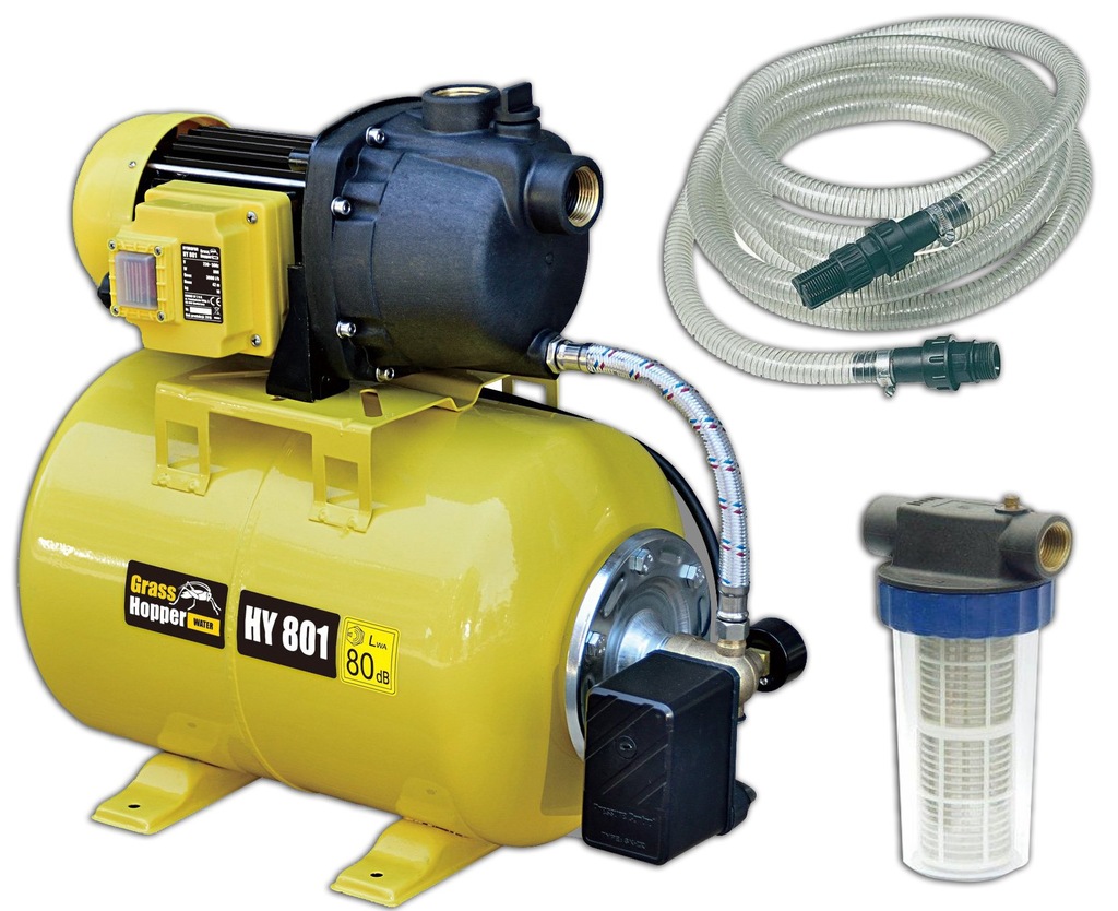 HYDROFOR DO WODY GRASSHOPPER HY801 FILTR + WĄŻ