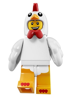 Minifigurka Człowiek Kurczak, real foto!