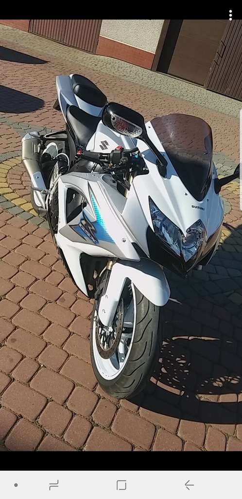 Suzuki gsxr 600 biała perła