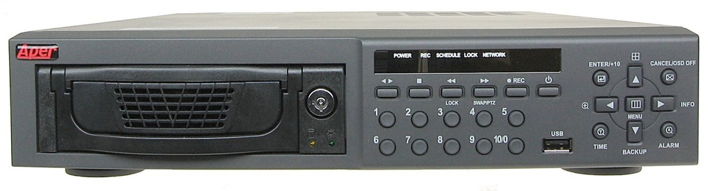 REJESTRATOR CYFROWY PDR-J1008 NA 8 KAMER +LAN +USB