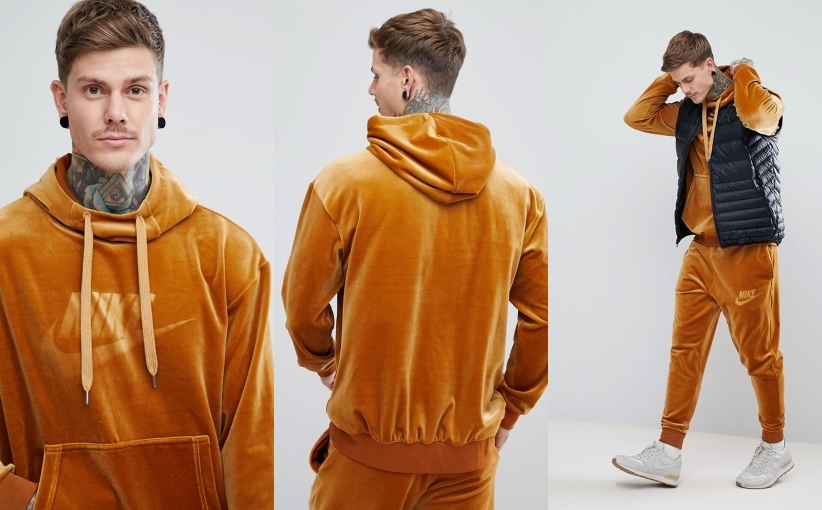 A3G103*NIKE BLUZA MĘSKA WELUROWA KAPTUR 36 L05