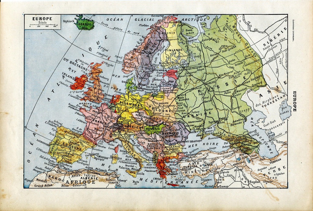 Stara mapa EUROPA 1922