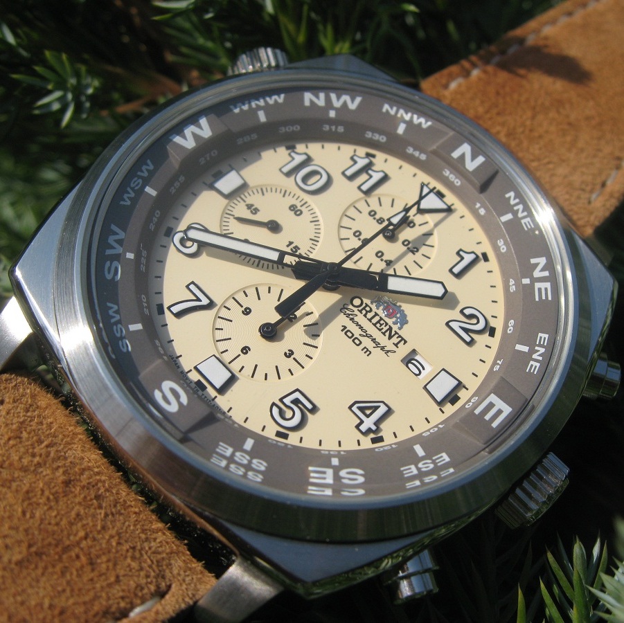 orient captain quartz sport chronograph