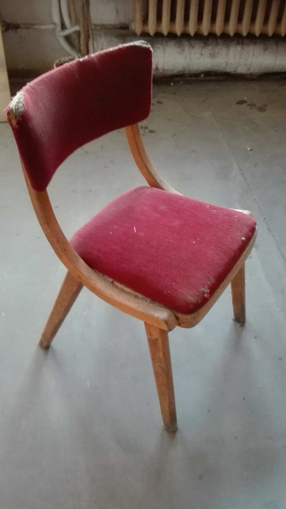 KRZESŁO SKOCZEK PRL DESIGN VINTAGE