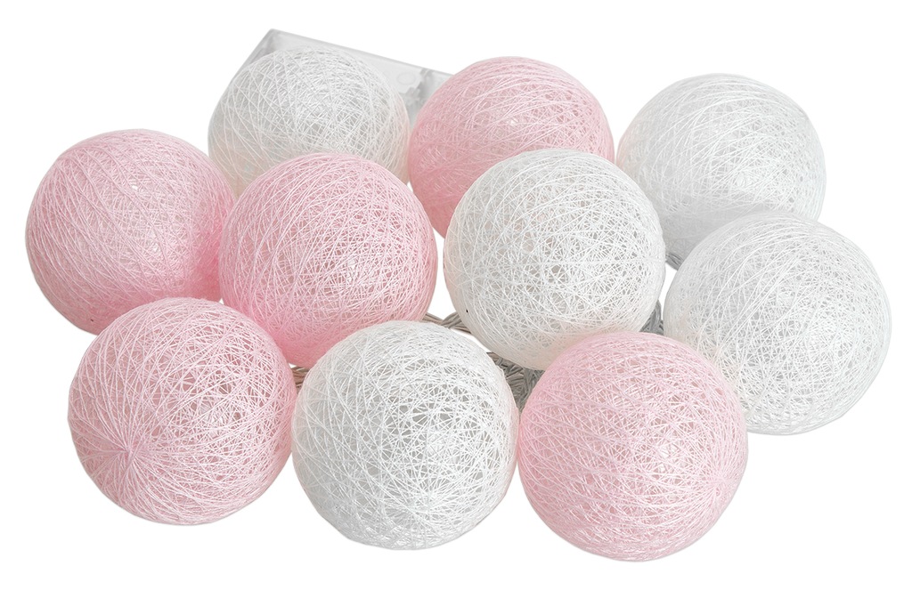 COTTON BALL BALLS ŚWIECĄCE KULE LED 10 KUL LAMPKI
