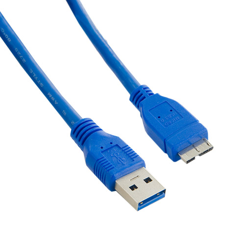 4WORLD Kabel USB 3.0 AM- Micro BM 2.0m|niebieski
