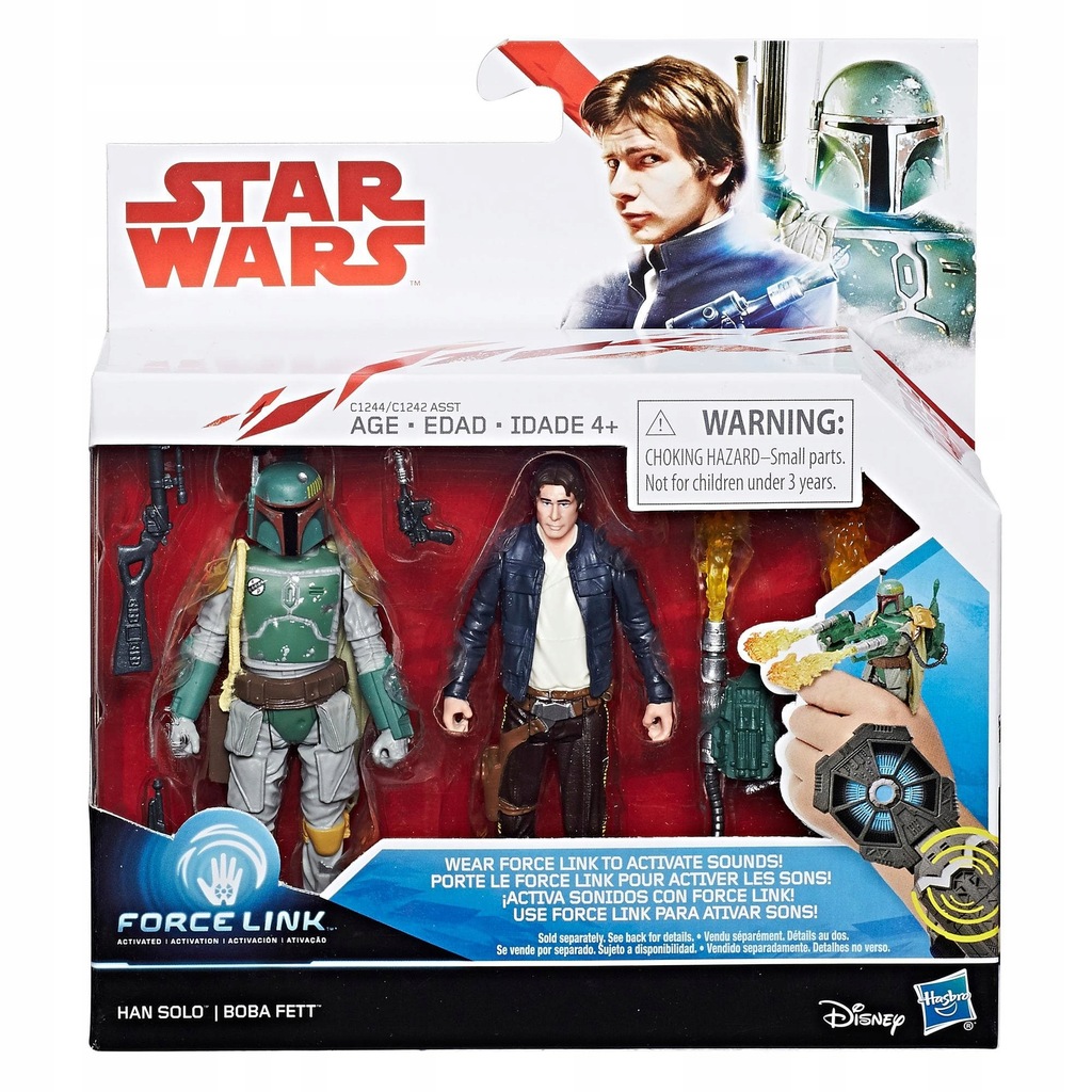 Hasbro STAR WARS Force Link Han Solo + Boba Fett