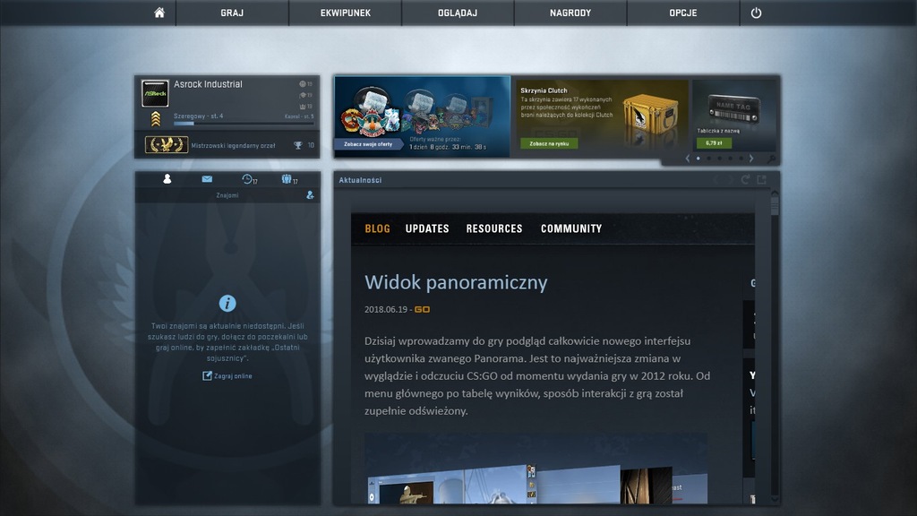 Konto Steam CS:GO z rangą LEM.