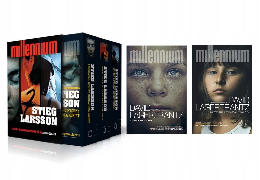Saga Millenium 1-5 Larsson Lagercrantz Pakiet