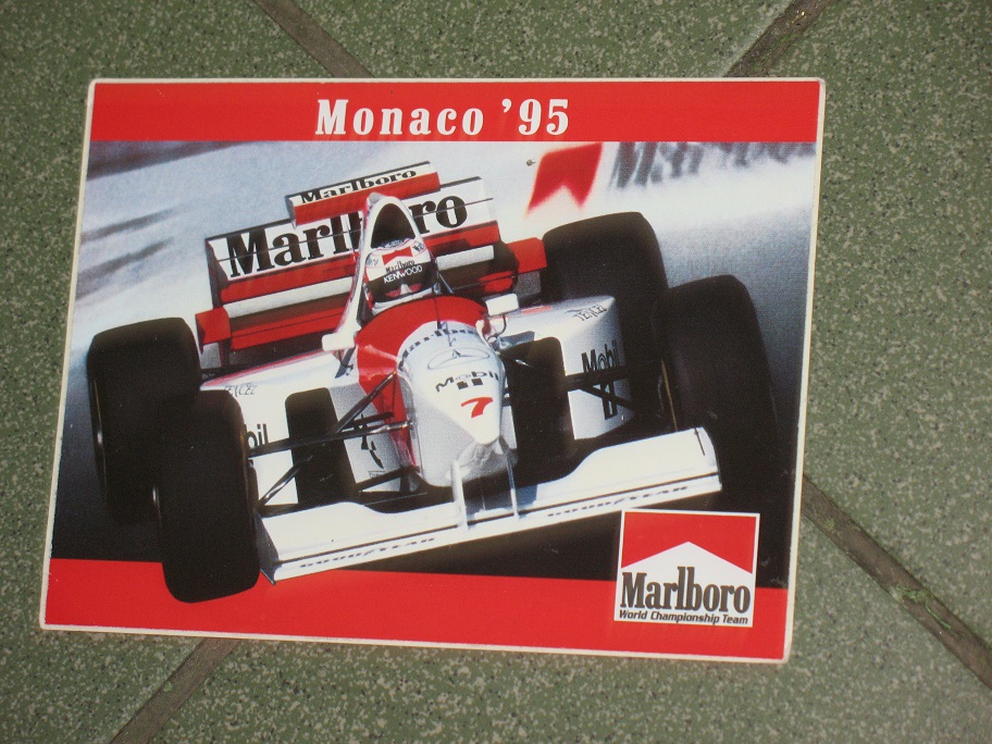MARLBORO F1 BOLID GP MONACO 1995 naklejka