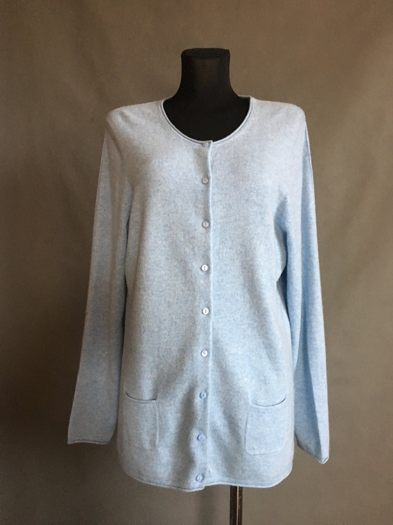 S.MILTON sweter 100% kaszmir cashmere PUCH XL XXL