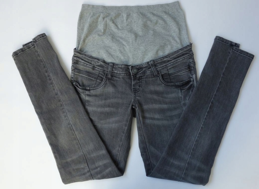 Nowe MAMALICIOUS jeansy ciążowe 36/S RURKI spodnie