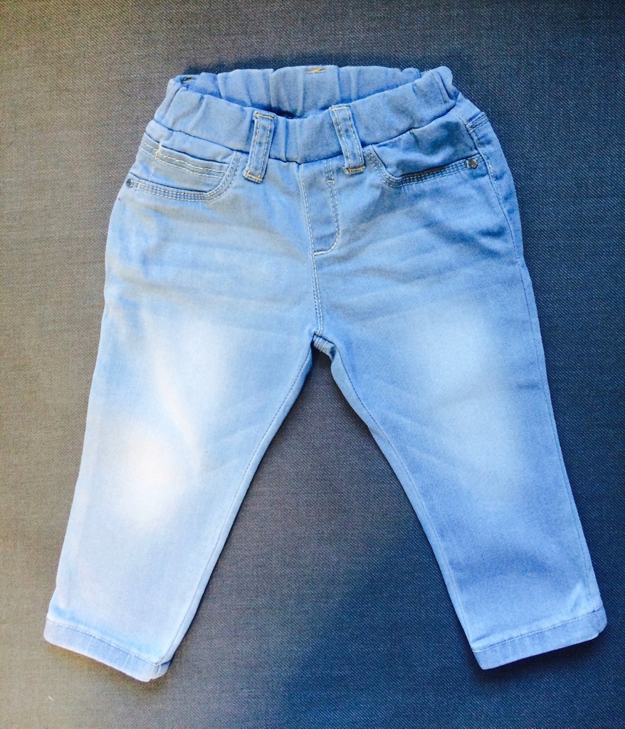 jeansy dżinsy niebieskie 68