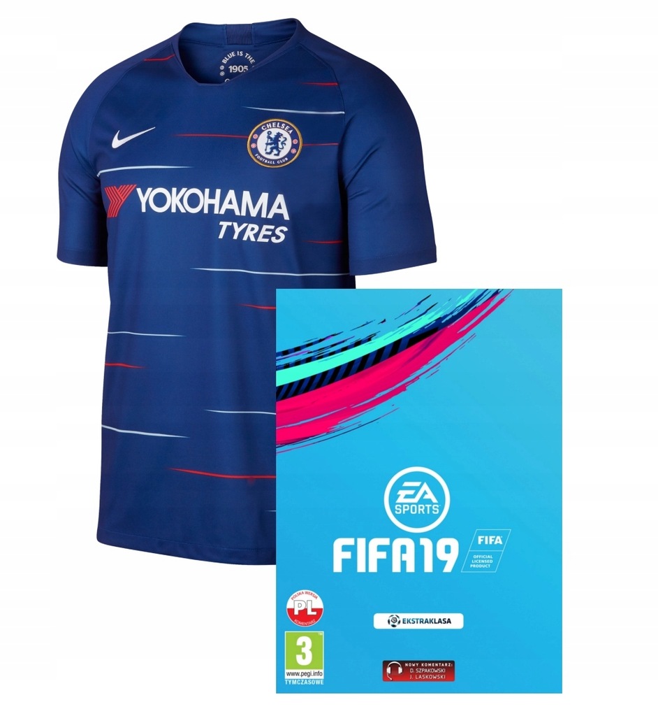 Fifa 19 PC PL + FUT DLC + Koszulka Chelsea