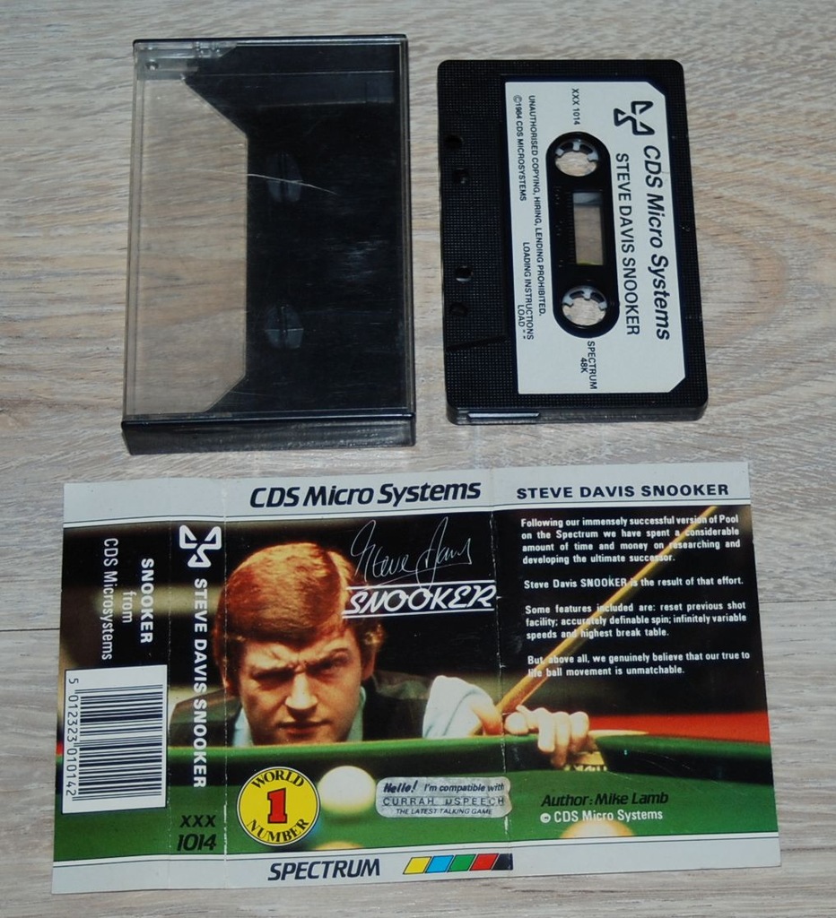 ZX SPECTRUM STEVE DAVIS SNOOKER BOX