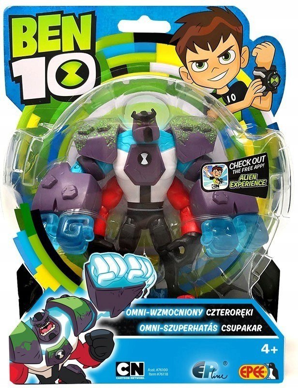 ZABAWKA FIGURKA BEN 10 13 CM CZTERORĘKI