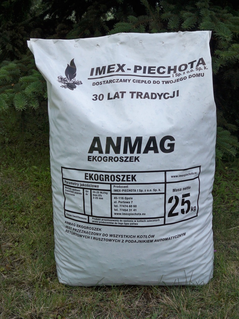 Ekogroszek ANMAG WORKI 25 kg 3-5 mm PROMOCJA !!!