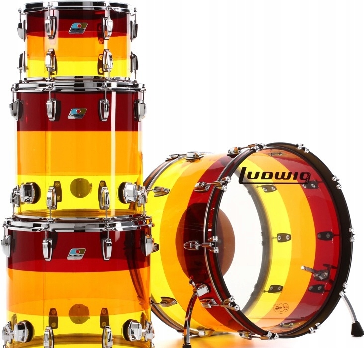 Ludwig Vistalite Tequila Sunrise shell set LIMITED