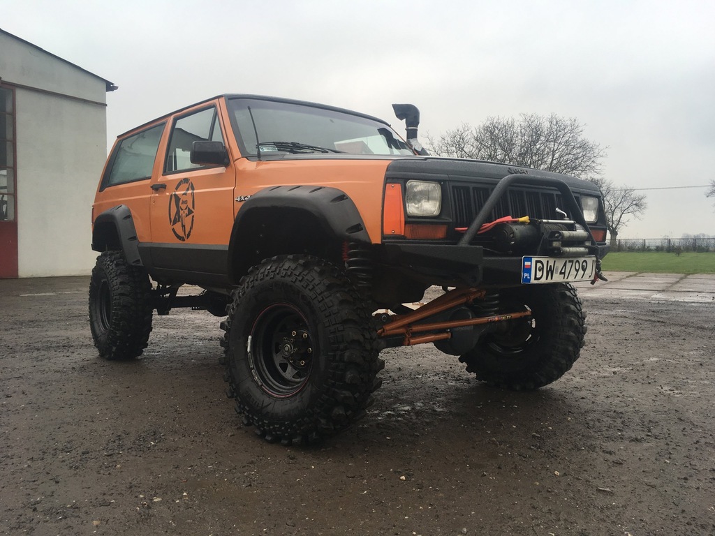 jeep xj nowy zbudowany mosty od patrola 35 cali 