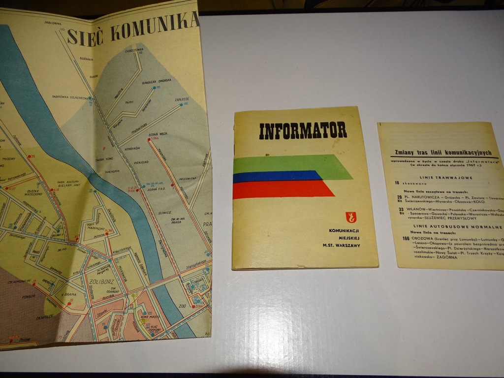 MAPA KOMUNIKACJI WARSZAWA ROZKŁAD JAZDY DODATEK