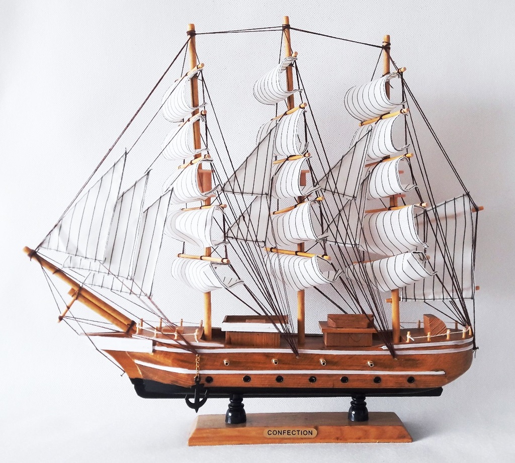 statek żaglowiec okręt Confection 47cmX 43cm