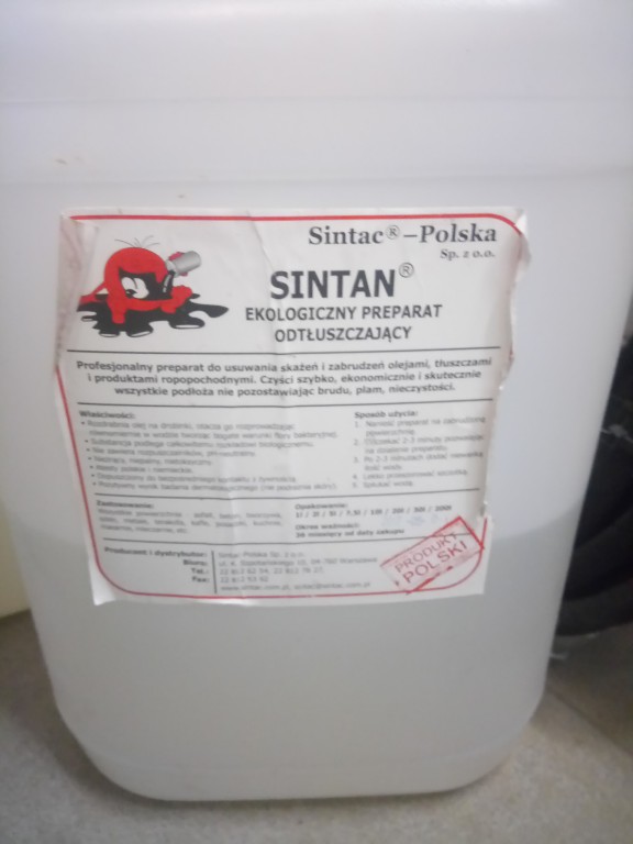 Sintan ekologiczny preparat odtłuszczajacy 10 L