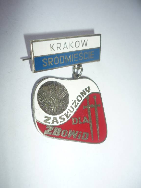 KRAKÓW ZASŁUŻONY DLA ZBOWiD ODZNAKA