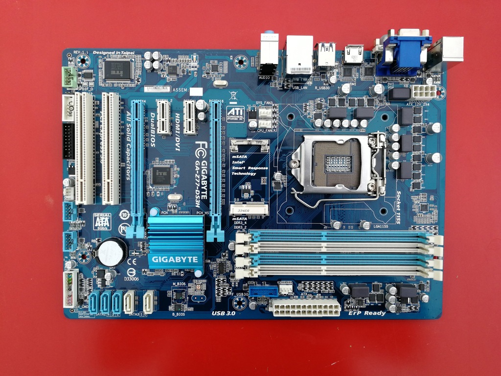 GIGABYTE GA-Z77-DS3H rev1.1 do i5-2500 i5-2500K