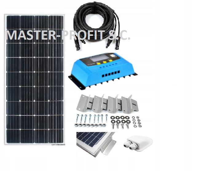 ZESTAW SOLARNY NA KAMPER 160W, PANEL SOLARNY, PV