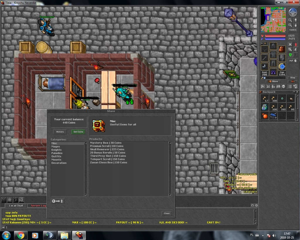 Tibia Ezodus.net 260MS best Domek West dp thais