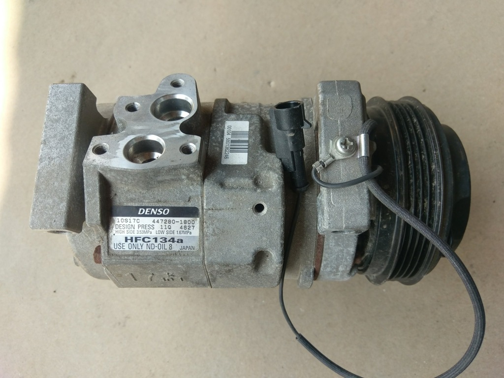 SPRĘŻARKA KOMPRESOR KLIMATYZACJI DENSO HFC 134a - 6903051241 ...