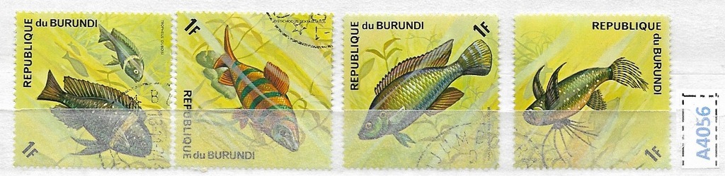 Świat zestaw znaczków kasowanych Ryby