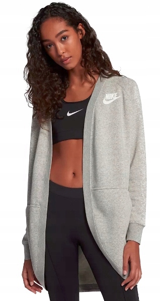 Damski Sweter Nike Cardigan Szary 939567-050 r.XS