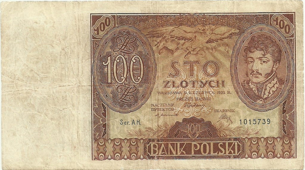 100 ZŁOTYCH -1932r.