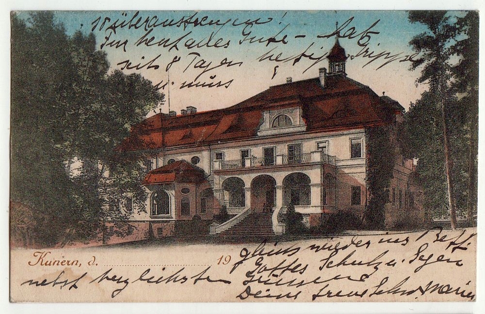 KONARY Schloss Kunern k. Strzelin 1929
