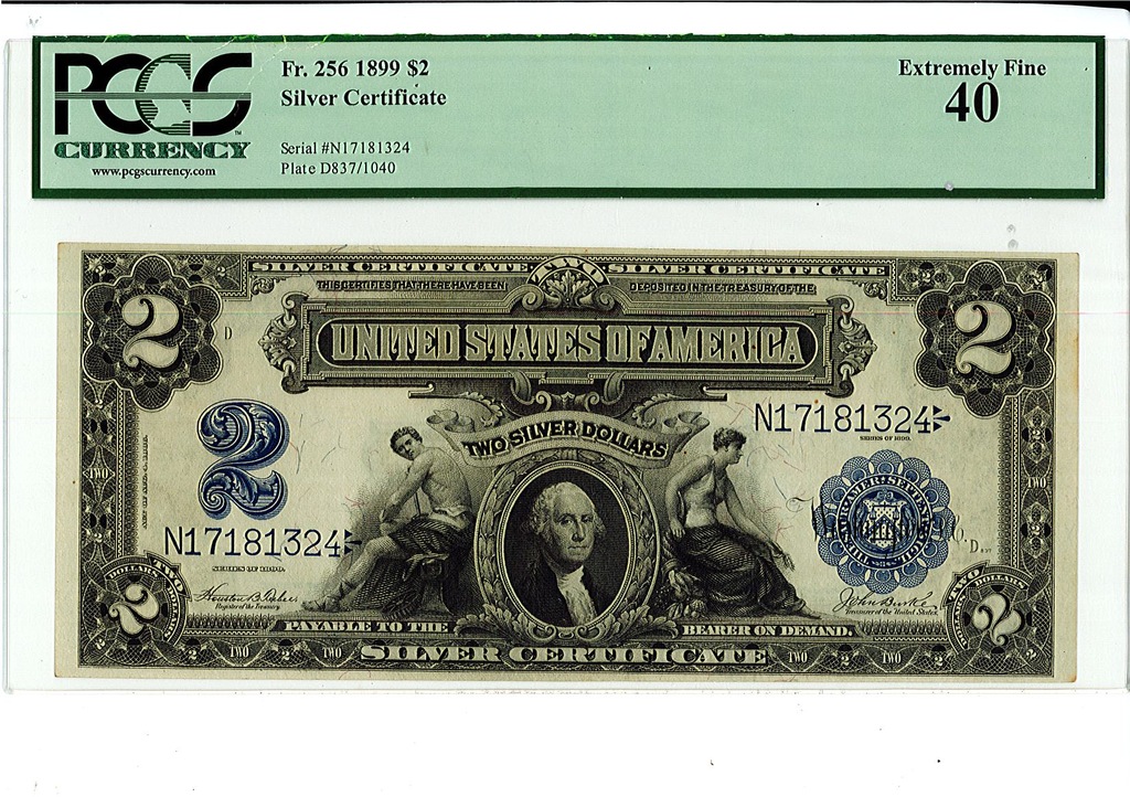 2 dolar 1899 PCGS 40
