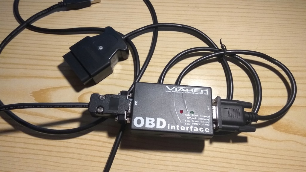 Interfejs Viaken VAG USB KKL line OBD1, OBD2, piny