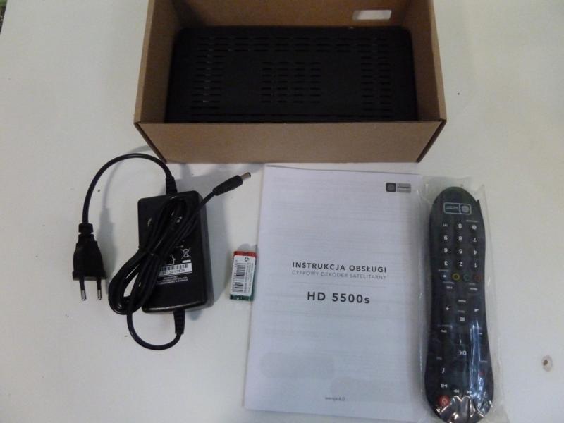DEKODER HD 5500S CYFROWY POLSAT KOMPLET